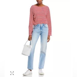 MOTHER Smarty Pants Straight Leg Jeans in Don’t Be A Square